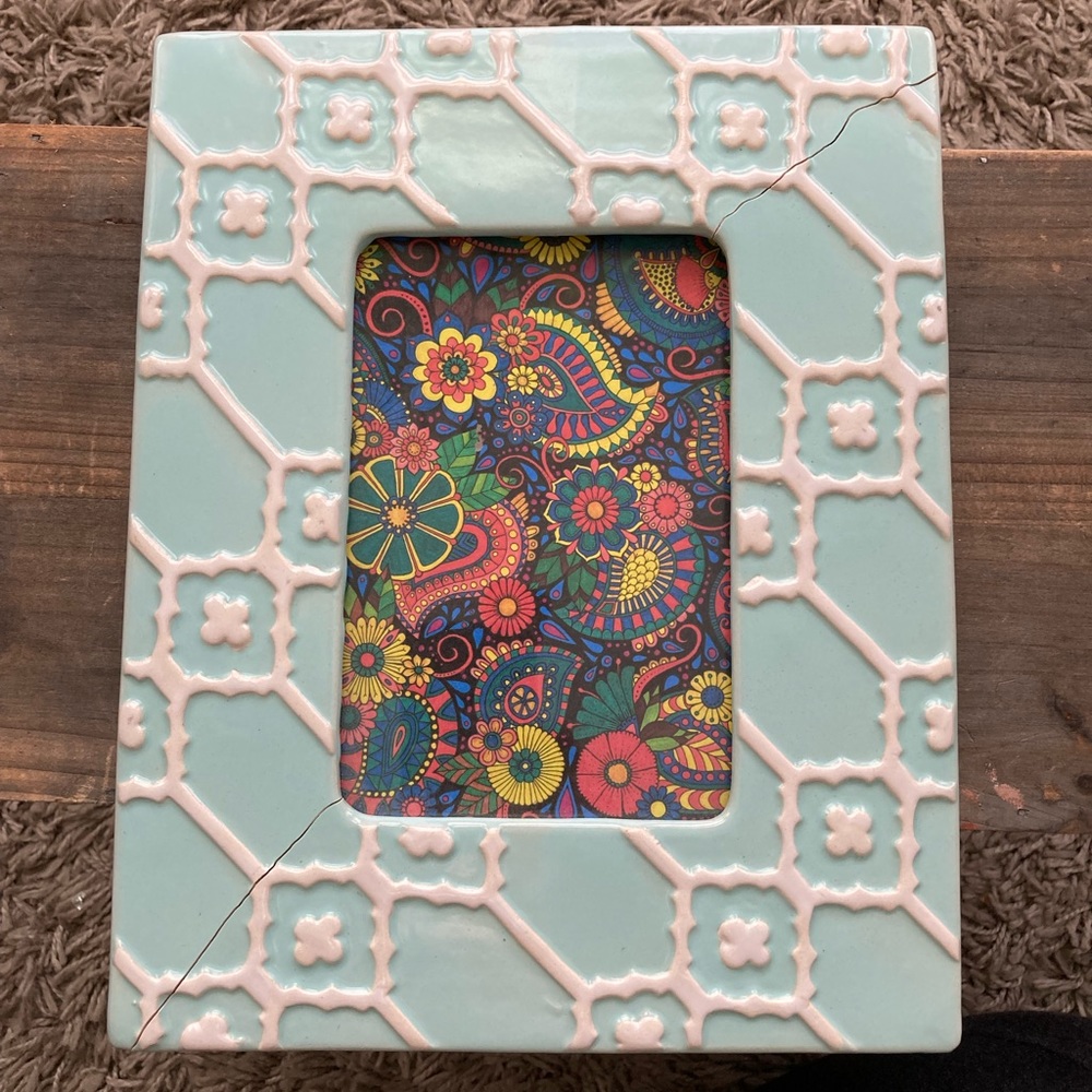 LAST CHANCE! Framed OOAK Paisley and Floral pattern hand-colored ink artwork. - Picture 11 of 11
